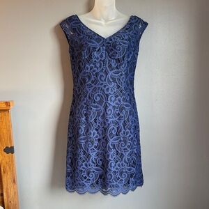 Lilly Pulitzer navy blue lace dress * sz 2 *